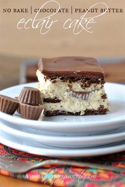 No Bake Chocolate Peanut Butter Eclair Cake Musely