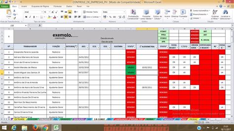 Planilha De Excel De Controle De Empresas Asos E Documentos R 9 90