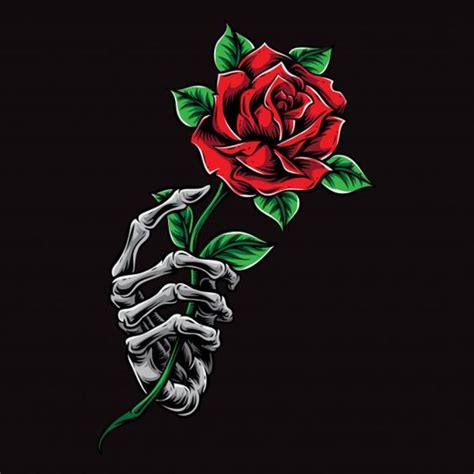 How To Draw A Skeleton Hand Holding A Rose Welcome To Saral Drawing