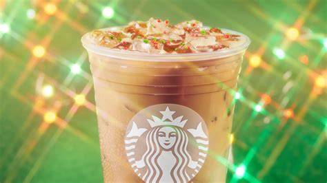 Starbucks Newest Holiday Drink Iced Sugar Cookie Almondmilk Latte