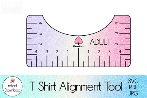 Printable T-Shirt Alignment Tool