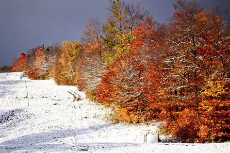 First Snow Of The Season Ends An Unusually Warm Streak In The Northeast
