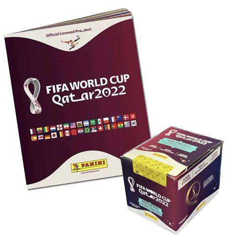Panini Fifa World Cup Qatar 2022 Album Box 50 Packs 5 Stickers Per