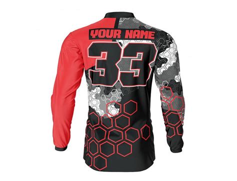 Custom Motocross Jersey Element Red Omxgraphics