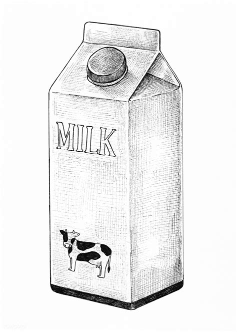 How To Draw A Milk Carton At Drawing Tutorials