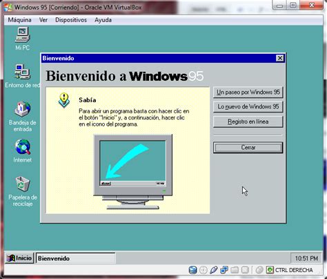 Instalación De Windows 95 En Virtualbox Prac3 Blog Equipo José