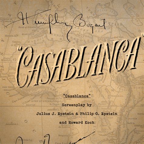 Casablanca Script Limited Signature Edition Studio Licensed Custom Fra