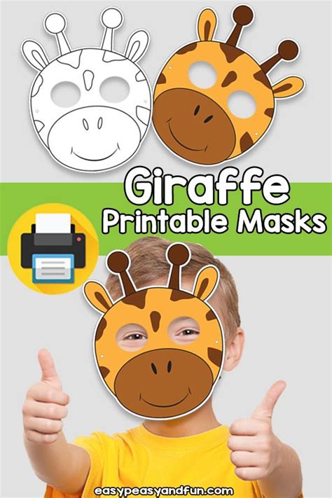Printable Giraffe Mask Template Giraffe Mask Template Mask