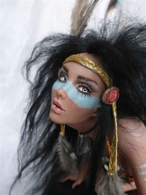 Sensual Ooak Native American Indian Fairy Art Doll Sculpture By K