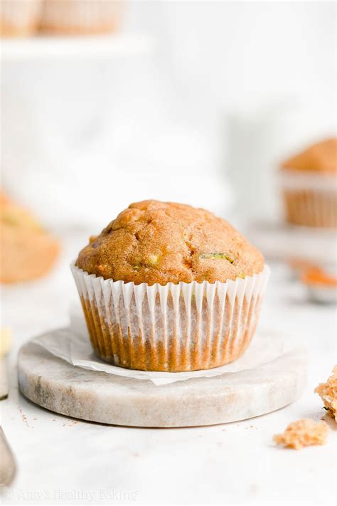 Healthy Spiced Carrot Zucchini Muffins Amys Healthy Baking