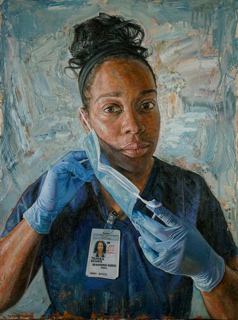 In Painting Nurses At The Height Of The Pandemic A Portrait Artist