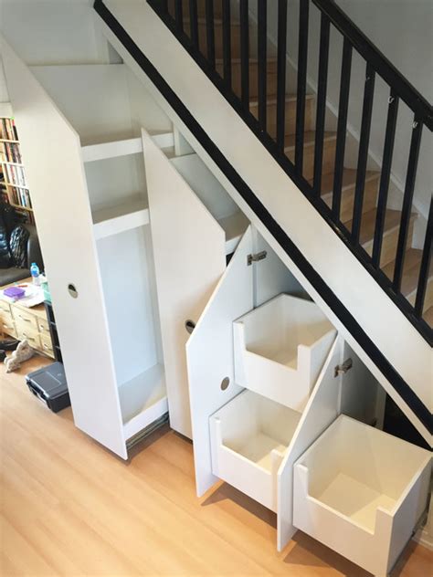 Under Stairs Storage Contemporary Staircase London By Mw