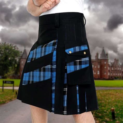 Scottish Kilts For Men Hybrid Kilts For Men Denim Hybrid Kilts