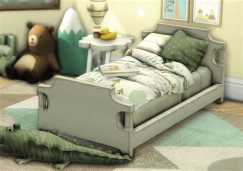 Sims 4 Custom Content Download Classic Toddler Bed 9c8