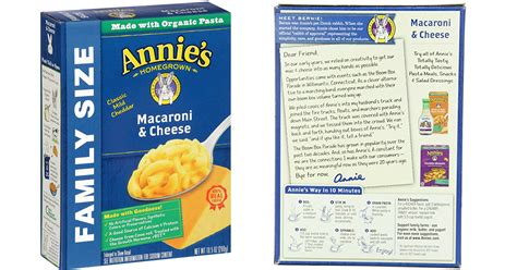 Organic cheese from cows raised without antibiotics or. Amazon: Annie's Family Size Macaroni and Cheese, Pasta ...