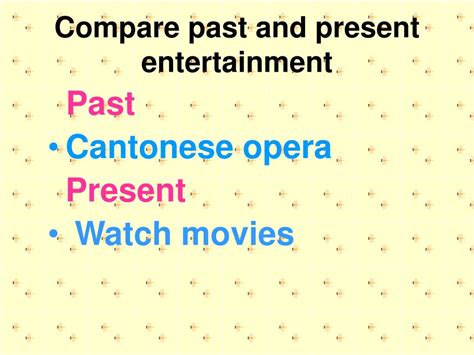 Ppt Compare The Past And Present Entertainment Powerpoint