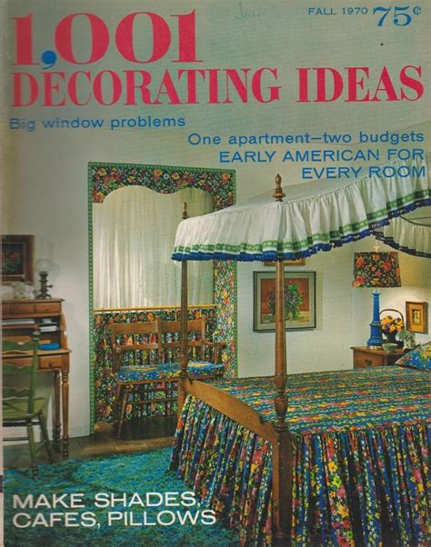 1001 Decorating Ideas Magazine Fall 1970 Early American For Etsy