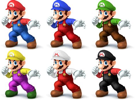 Mario Ssb4 Recolors By Shadowgarion On Deviantart