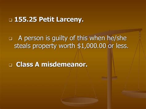 Aim How Does The Nys Penal Law Define Larceny Ppt Download