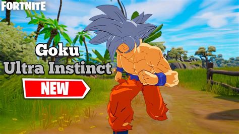 New Goku Ultra Instinct Style Skin Gameplay Fortnite X Dragon Ball