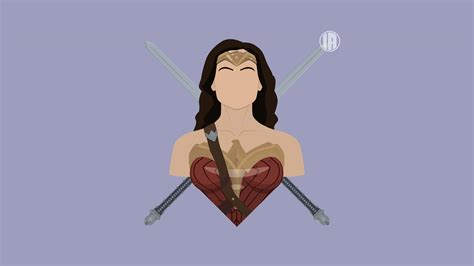 Minimalism Wonder Woman Uhd 8k Wallpaper Pixelz