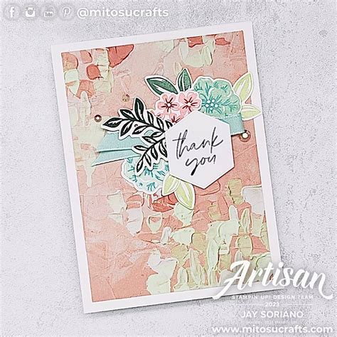 Stampin Up Two Tone Flora Card Ideas Mitosu Crafts