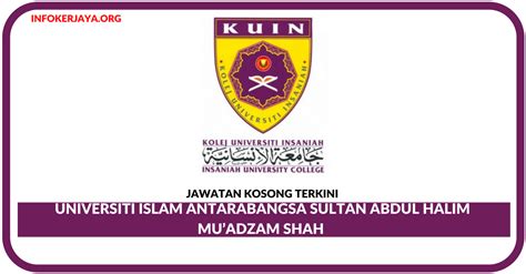 Get the latest job vacancies information based on the position level. Jawatan Kosong Terkini Universiti Islam Antarabangsa ...