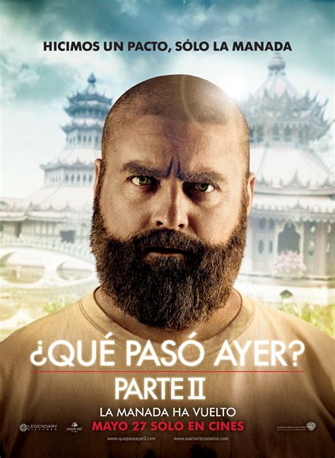 Póster En Español De ¿qué Pasó Ayer Parte 2 Cinergetica