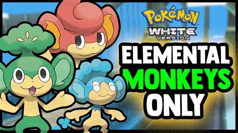 Can You Beat Pokemon White With Only The Elemental Monkeys