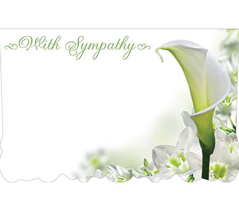 30 Sympathy In Loving Memory 6 Styles Florist Blank Enclosure Etsy