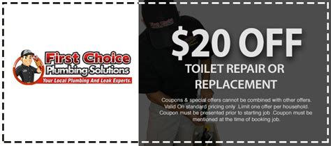 coupons specials  choice plumbing solutions
