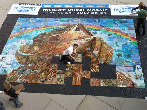 Wildlife Ark Mural Mosaic