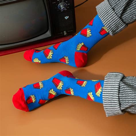 Mens Fun Dress Socks Patterned Crew Colorful Funky Fancy Novelty Funny