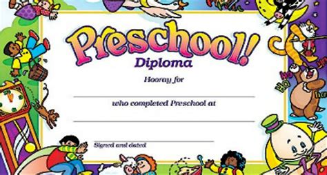 Printable Preschool Certificates