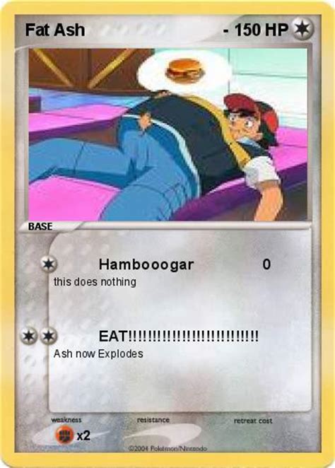 Pokémon Fat Ash Hambooogar 0 My Pokemon Card