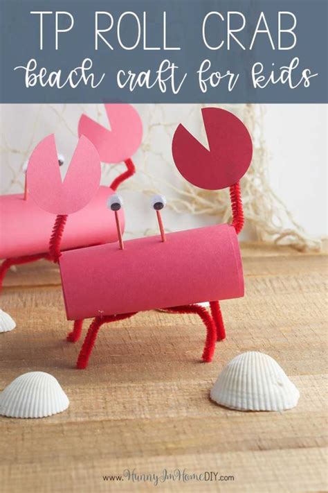 Toilet Paper Roll Crab Beach Craft For Kids Hunny Im Home