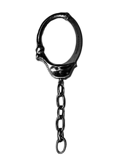 sa 0024ss23 black bone shaped handcuffs bracelet m judb 2023ss collection