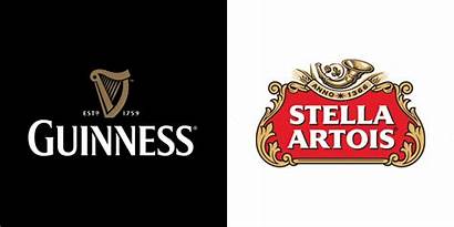 Stella Artois Guinness Swap Logos Brand Colours
