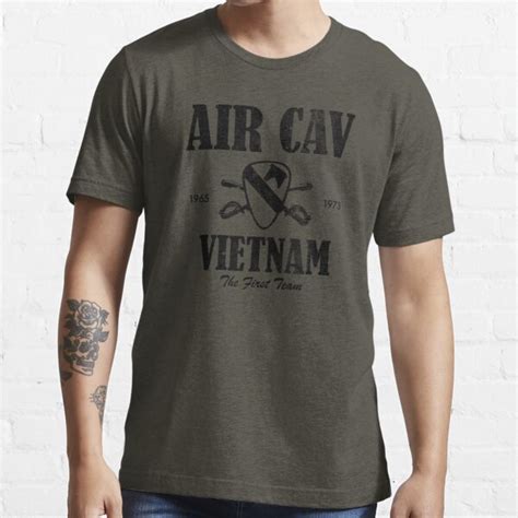 Air Cav Vietnam The First Team Subdued Distressed T Shirt For