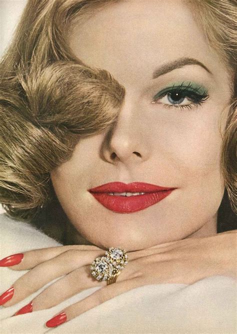 Mary Hilem May Vogue 1958 Vintage Makeup Looks Vintage Makeup 1950s Makeup