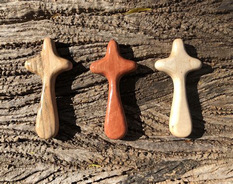 Handmade Wooden Holding Crosses Etsy Uk