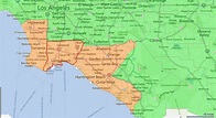 Orange County Los Angeles Map