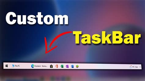 Windows 10 Taskbar Customization Youtube