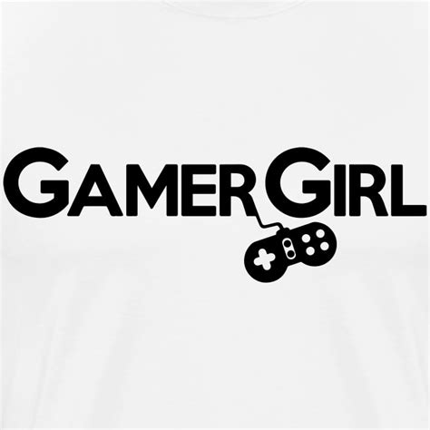 Gamer Girl Player Nerd Geek Männer Premium T Shirt Moodrushde