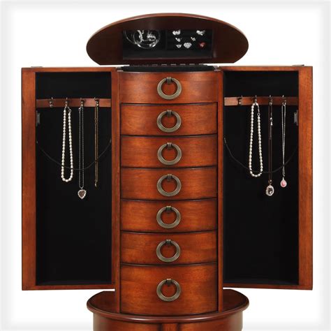 605 318 • Woodland Cherry Jewelry Armoire Powell