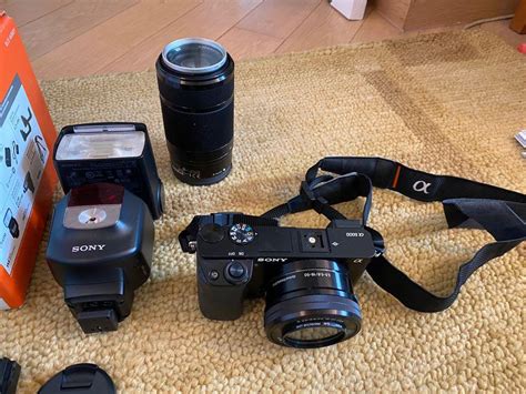 Sony A6000 And Hvl F43m Flash Full Kit 攝影器材 相機 Carousell