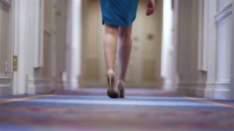 Female Feet In High Heeled Shoes Walking Stock Footage Sbv 322100460