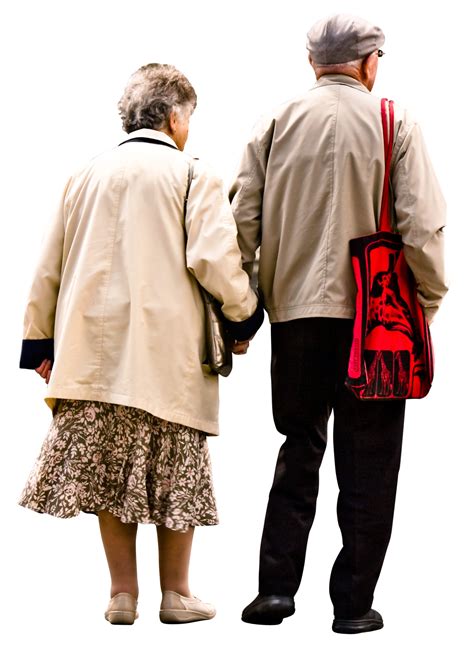 Elderly Couple Holding Hands Walking Garry Knightcc Attribution