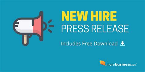 Press Release Template For New Hire