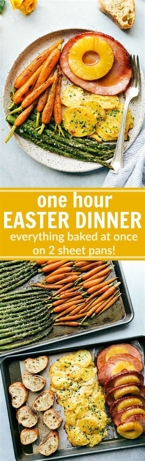 An Entire Easter Dinner Made In Under An Hour Two Sheet Pans Hold All
